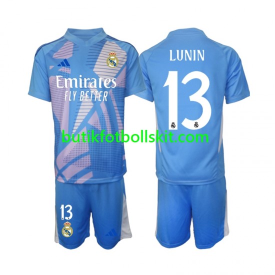 Real Madrid Andriy Lunin 13 Målvakt Barn Hemma Matchtröja 2024/25 Kortärmad