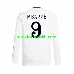 Real Madrid Mbappé Kylian 9 Män Hemma Matchtröja 2024/25 Långärmad