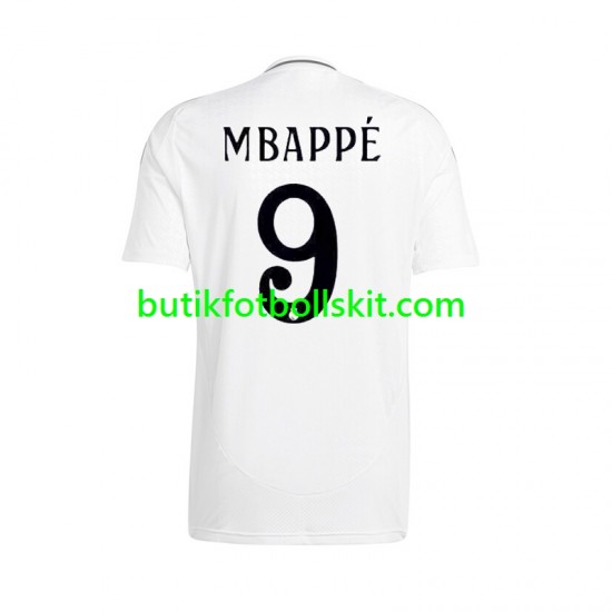 Real Madrid Mbappé Kylian 9 Män Hemma Matchtröja 2024/25 Kortärmad