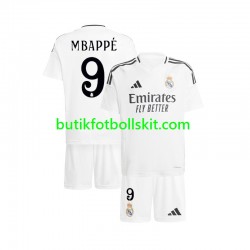 Real Madrid Mbappé Kylian 9 Barn Hemma Matchtröja 2024/25 Kortärmad