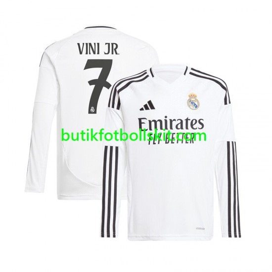 Real Madrid Vinicius Junior 7 Män Hemma Matchtröja 2024/25 Långärmad
