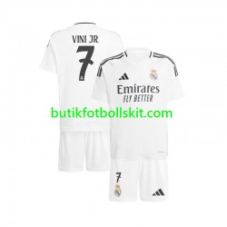 Real Madrid Vinicius Junior 7 Barn Hemma Matchtröja 2024/25 Kortärmad
