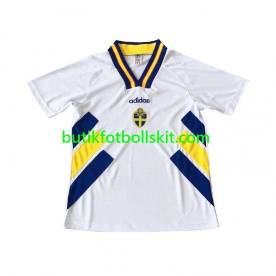 Sverige 1994 Retro Män Borta Matchtröja Kortärmad