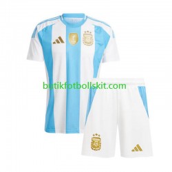 Argentina Copa America Barn Hemma Matchtröja 2024 Kortärmad
