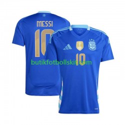 Argentina Lionel Messi 10 Copa America Män Borta Matchtröja 2024 Kortärmad