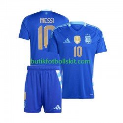 Argentina Lionel Messi 10 Copa America Barn Borta Matchtröja 2024 Kortärmad