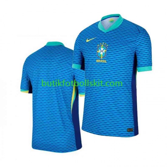 Brasilien Copa America Män Borta Matchtröja 2024 Kortärmad