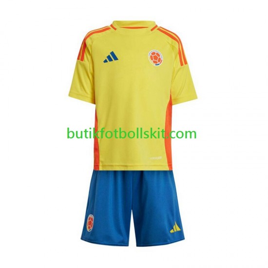 Colombia Copa America Barn Hemma Matchtröja 2024 Kortärmad