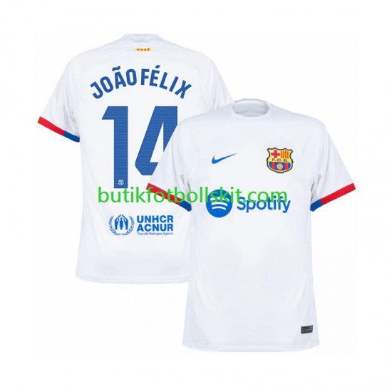 FC Barcelona Joao Felix 14 Män Borta Matchtröja 2023/24 Kortärmad