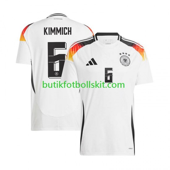 Tyskland Joshua Kimmich 6 Män Hemma Matchtröja Euro 2024 Kortärmad