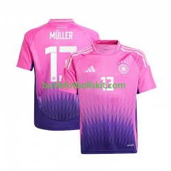 Tyskland Thomas Muller 13 Män Borta Matchtröja Euro 2024 Kortärmad