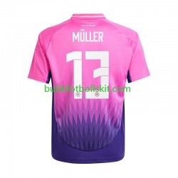 Tyskland Thomas Muller 13 Män Borta Matchtröja Euro 2024 Kortärmad