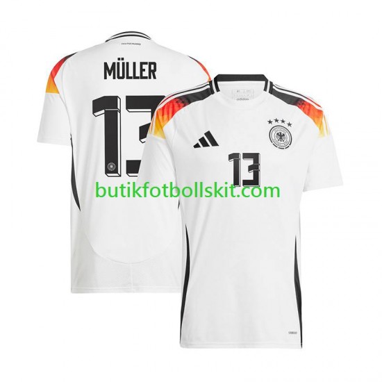 Tyskland Thomas Muller 13 Män Hemma Matchtröja Euro 2024 Kortärmad
