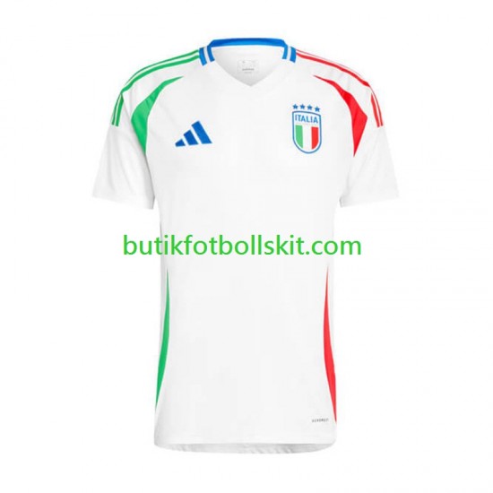 Italien Män Borta Matchtröja Euro 2024 Kortärmad