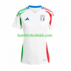 Italien Kvinnor Borta Matchtröja Euro 2024 Kortärmad
