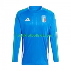 Italien Män Hemma Matchtröja Euro 2024 Långärmad