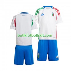 Italien Barn Borta Matchtröja Euro 2024 Kortärmad