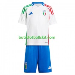 Italien Barn Borta Matchtröja Euro 2024 Kortärmad