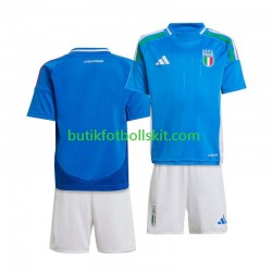 Italien Barn Hemma Matchtröja Euro 2024 Kortärmad