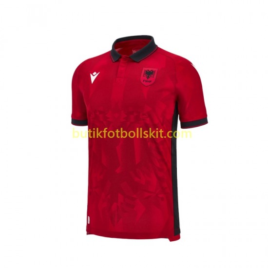 Albanien Män Hemma Matchtröja 2023 Kortärmad