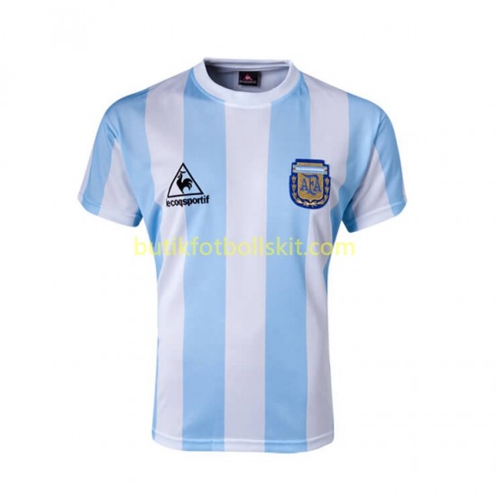 Argentina 1986 Retro Män Hemma Matchtröja Kortärmad