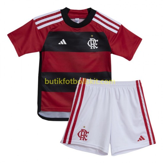 CR Flamengo Barn Hemma Matchtröja 2023/24 Kortärmad