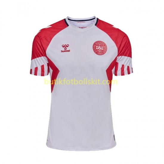 Danmark Män Borta Matchtröja 2023 Kortärmad