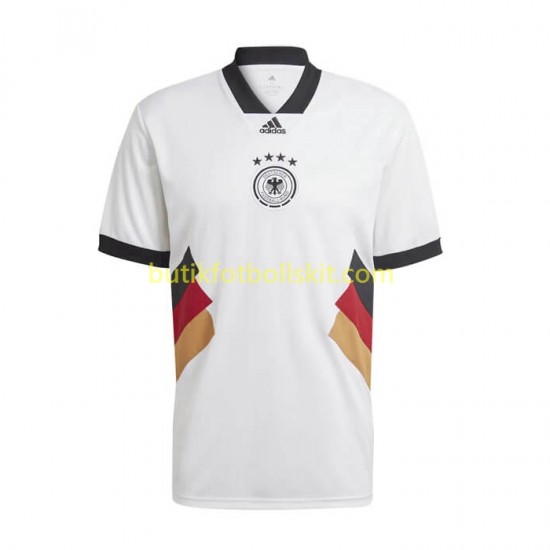 Tyskland Icon Retro Män Hemma Matchtröja 2022/23 Kortärmad