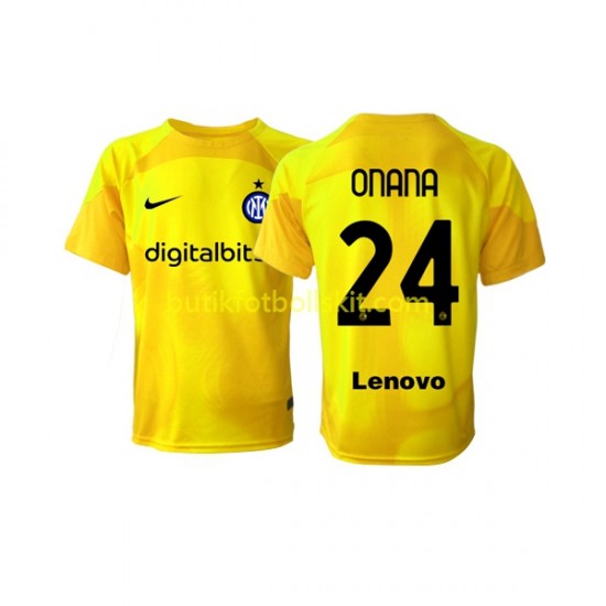 Inter Milan Andre Onana 24 Målvakt Män Borta Matchtröja 2022/23 Kortärmad