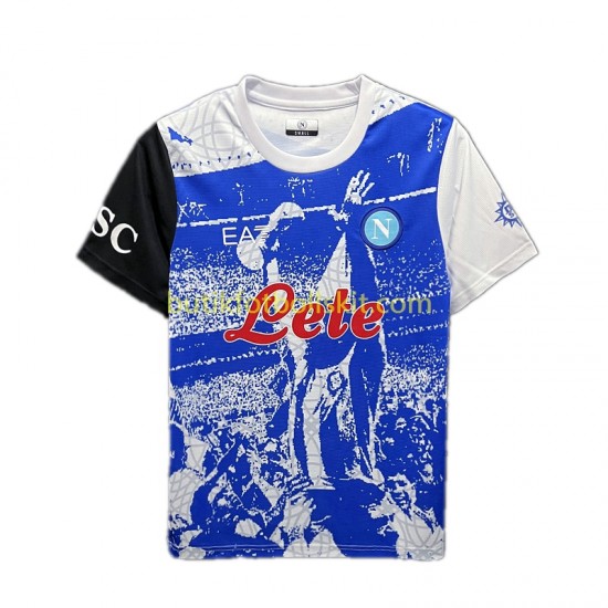 SSC Napoli Maradona Champions Special Edition Män Hemma Matchtröja 2023 Kortärmad