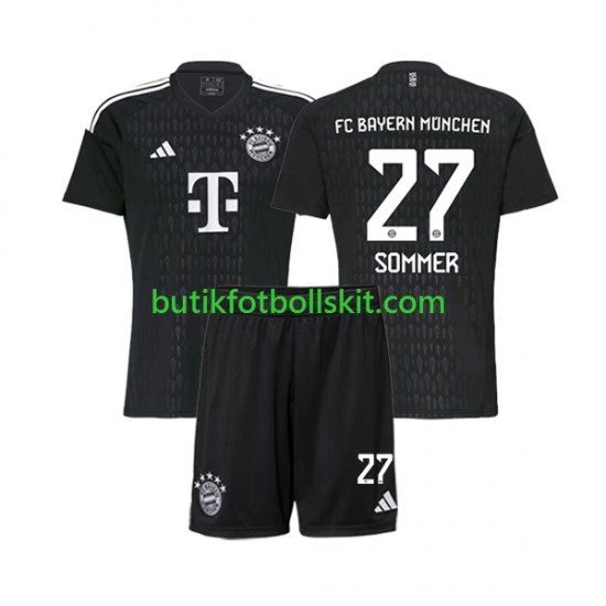 FC Bayern München Yann Sommer 27 Målvakt Barn Hemma Matchtröja 2023/24 Kortärmad