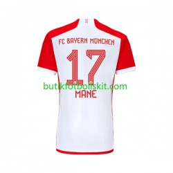 FC Bayern München Sadio Mane 17 Män Hemma Matchtröja 2023/24 Kortärmad