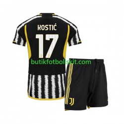 Juventus Filip Kostic 17 Barn Hemma Matchtröja 2023/24 Kortärmad