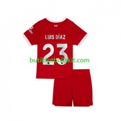Liverpool Luis Diaz 23 Barn Hemma Matchtröja 2023/24 Kortärmad