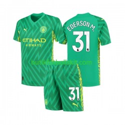 Manchester City Ederson Moraes 31 Målvakt Barn Hemma Matchtröja 2023/24 Kortärmad