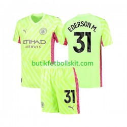Manchester City Ederson Moraes 31 Målvakt Barn Tredje Matchtröja 2023/24 Kortärmad