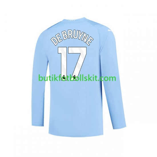 Manchester City Kevin De Bruyne 17 Män Hemma Matchtröja 2023/24 Långärmad
