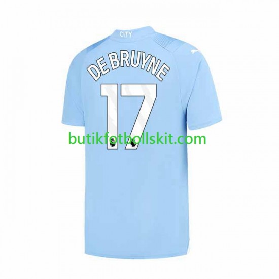 Manchester City Kevin De Bruyne 17 Män Hemma Matchtröja 2023/24 Kortärmad