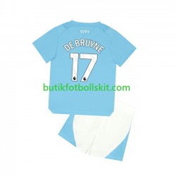 Manchester City Kevin De Bruyne 17 Barn Hemma Matchtröja 2023/24 Kortärmad