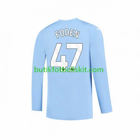 Manchester City Phil Foden 47 Män Hemma Matchtröja 2023/24 Långärmad
