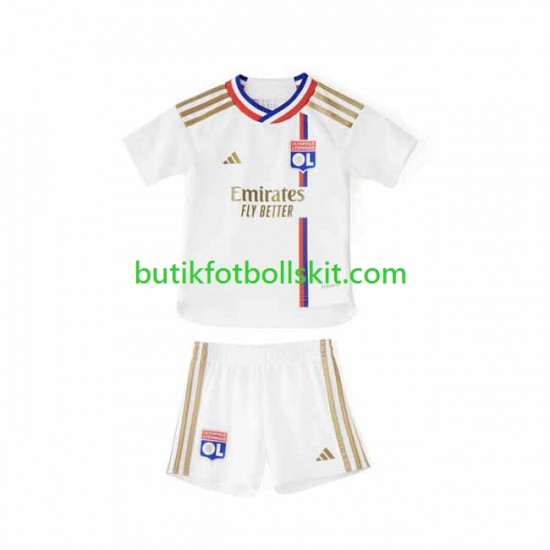 Olympique Lyonnais Barn Hemma Matchtröja 2023/24 Kortärmad