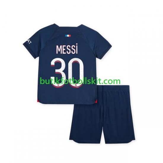 Paris Saint-Germain Lionel Messi 30 Barn Hemma Matchtröja 2023/24 Kortärmad