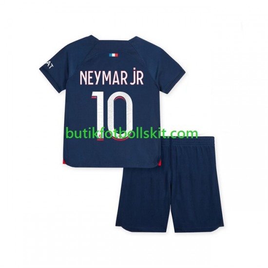 Paris Saint-Germain Neymar Jr 10 Barn Hemma Matchtröja 2023/24 Kortärmad