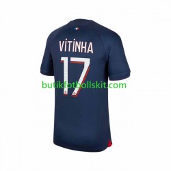 Paris Saint-Germain Vitinha 17 Män Hemma Matchtröja 2023/24 Kortärmad