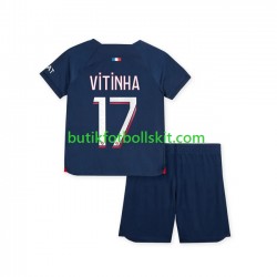 Paris Saint-Germain Vitinha 17 Barn Hemma Matchtröja 2023/24 Kortärmad