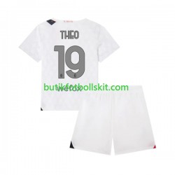 AC Milan Theo 19 Barn Borta Matchtröja 2023/24 Kortärmad