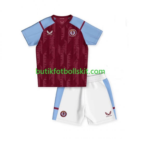 Aston Villa Barn Hemma Matchtröja 2023/24 Kortärmad