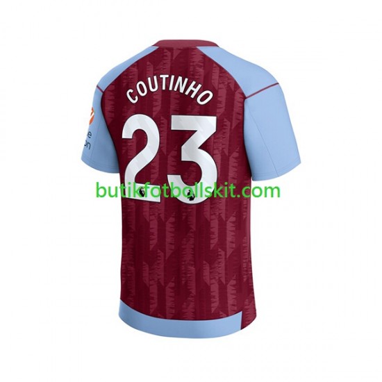 Aston Villa Philippe Coutinho 23 Män Hemma Matchtröja 2023/24 Kortärmad
