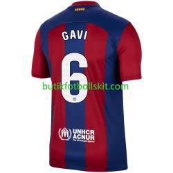 FC Barcelona Gavi 6 Män Hemma Matchtröja 2023/24 Kortärmad
