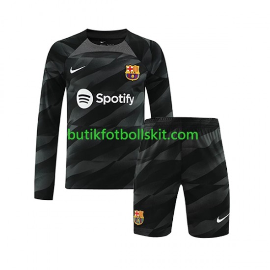 FC Barcelona Målvakt Barn Borta Matchtröja 2023/24 Långärmad